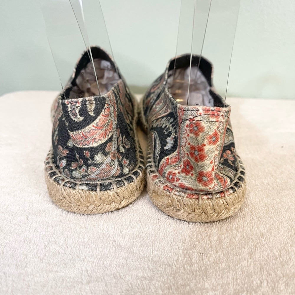 Isabel Marant Etoile Women's Paisley Print Slip On Espadrilles Shoes Size 38 - Picture 3 of 7